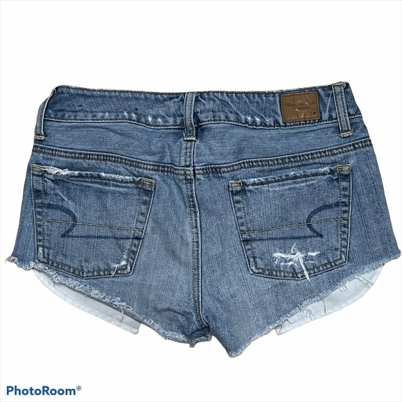 American Eagle Distressted Shortie Shorts - Picture 2 of 4